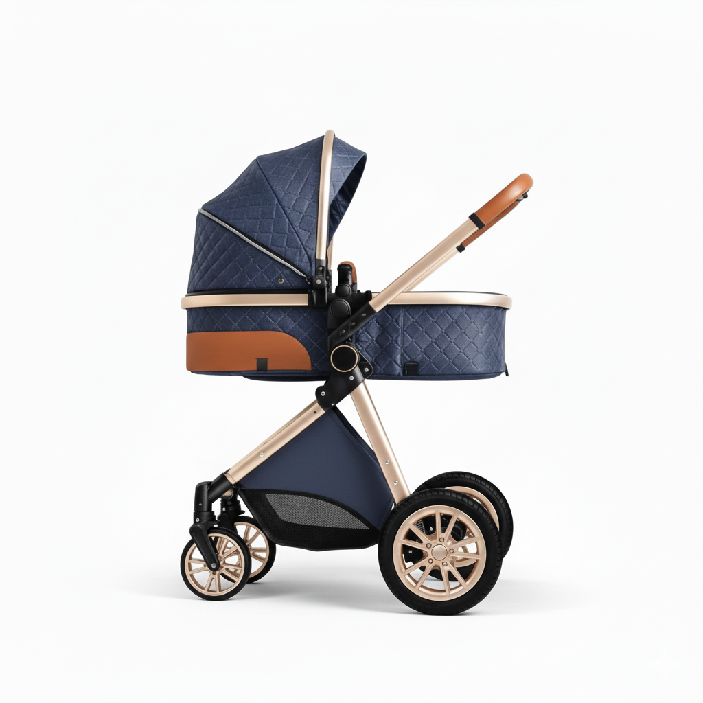 Poussette 3 en 1 | Bleu Rolly