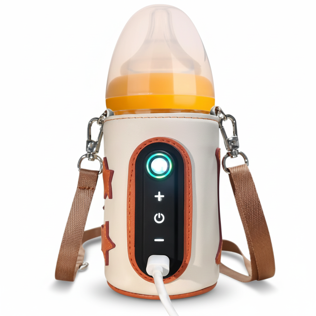 Chauffe-biberon portable | Cuir