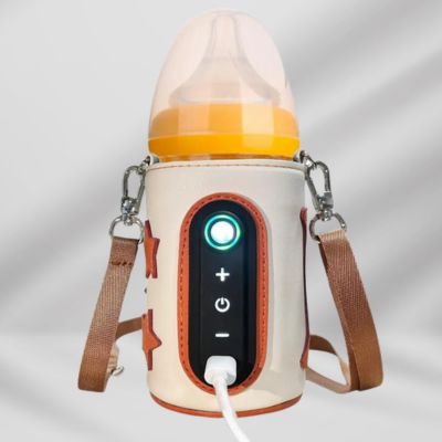 Chauffe-biberon portable | Cuir