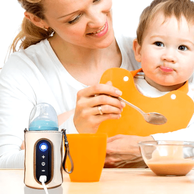 Chauffe-biberon portable | Cuir