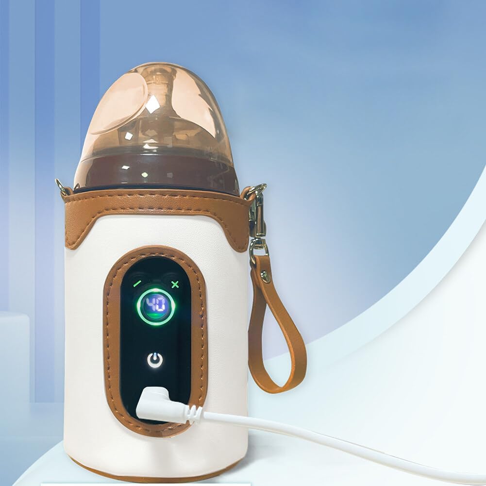 Chauffe-biberon portable | Cuir