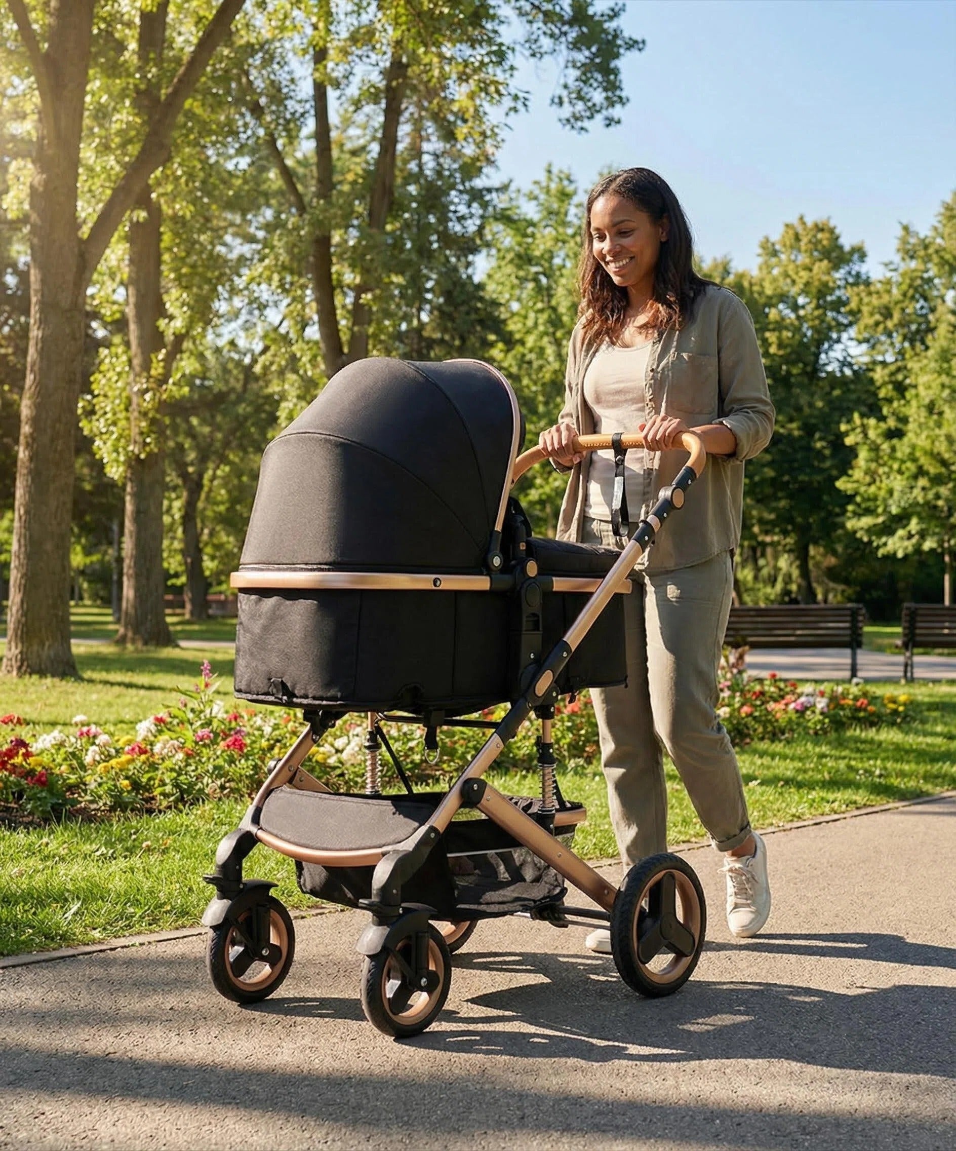 Poussette 3 en 1 |  Noir