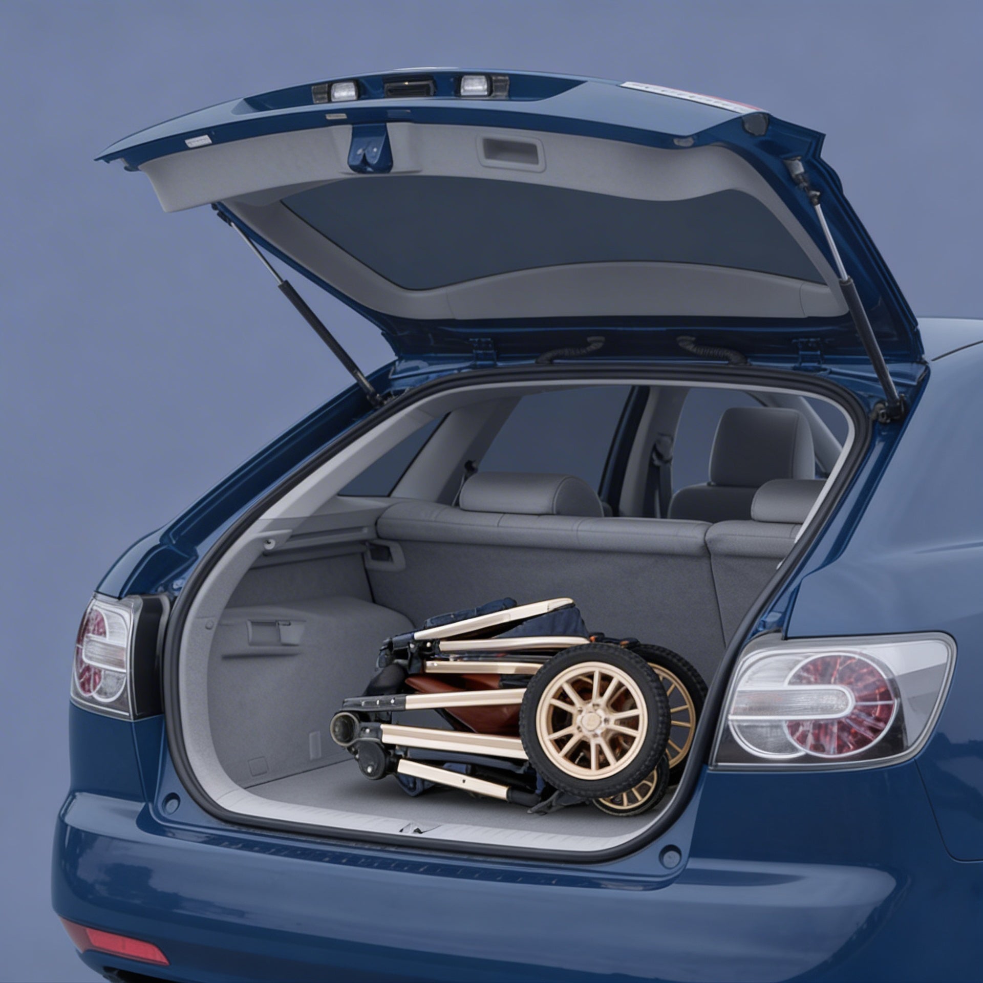 Poussette 3 en 1 | Bleu Rolly