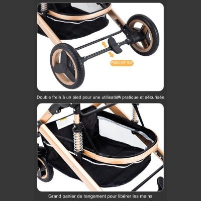 Poussette 3 en 1 |  Noir