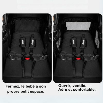 Poussette 3 en 1 |  Noir