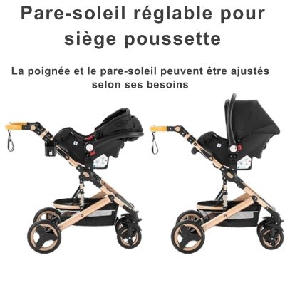 Poussette 3 en 1 |  Noir