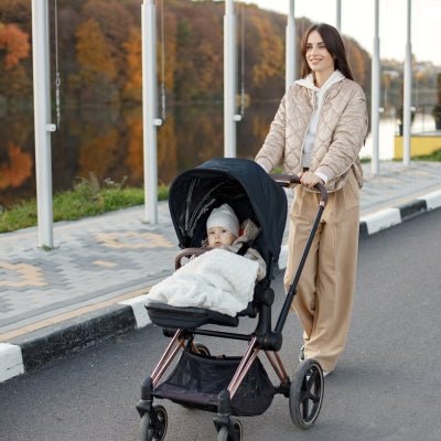 Poussette 3 en 1 | Noir et Or