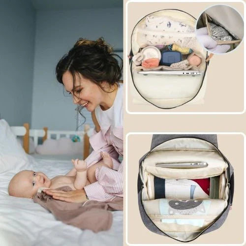 Sac à dos à langer | Vanille